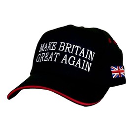 Make Britain Great Again Cap British Patriotic Baseball Cap Embroidered Union Jack Flag MBGA Red, Navy Blue, Light Blue, White, Black Political Pride Statement Adjustable Strap Summer Hat Funny Unisex