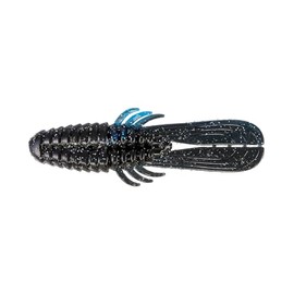 BIG BITE BAITS 4" FAFO / 8 Pack/Black/Blue with Silver Glitter