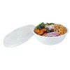 18 Ounce Plastic Salad Bowls, 200 Recyclable White Plastic Bowls