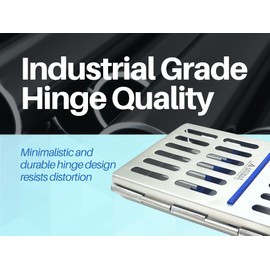 ARTMAN Instrument Cassette Rack for 5,7,10 & 20 Instruments Box Dental Instruments Organizer (for 7 Instruments)