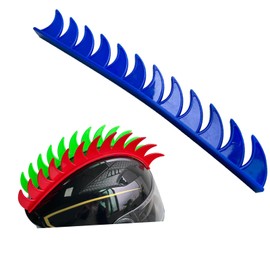 HHongJM Mohawk for Wigs Hair Helmet Mohawk Decoration Hawk for Motorcycle Bicycle Snowboarding Skiing Biking Cycling Helmets Blue Color (Helmet Not Included)