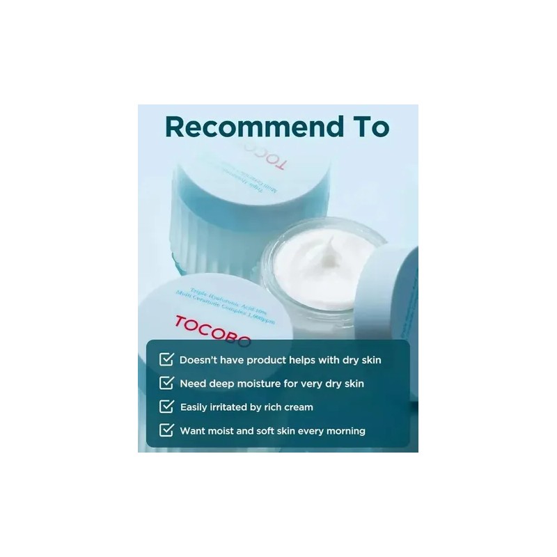 Crema Hidratante Multi Ceramide 50ml Tocobo Adultos