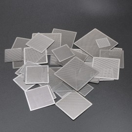 Ellbest 36pcs BGA Reballing Stencils Rework Station, Universal Steel Template Mesh Directly Heat Set Kit for Laptop CPU Repair Tools