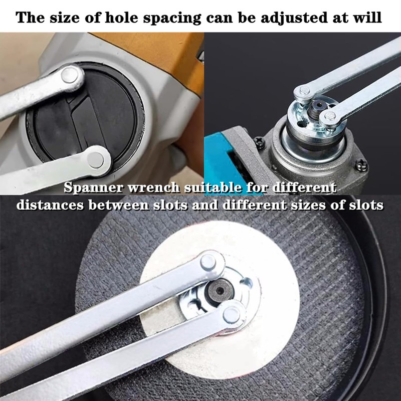 QCVENL 1 PCS Spanner Wrench Universal Adjustable Angle Grinder Wrench