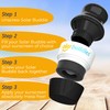 Solar Buddies Sunscreen Applicator - Single Black - Refillable Roll