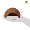 SunGrow Betta Fish Cave, Habitat Made from Coconut Shell, Soft-Textured