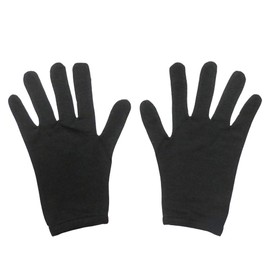Edenswear TENCEL Kids Moisturizing Gloves with Zinc (S, Black)