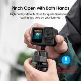 Quick Release Plate Mount for Gopro Hero 13 12 11 10 9 8 Claw Tripod QR Adapter, Quick Setup Kit Compatible with Gopro Public Head, for DJI Osmo Action 5 pro 4 3 Accessories Monopod/Slider