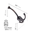 HARPOON 5 Pack Heavy Duty Three Flared Prongs, 4.4 Inch