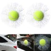 3D Simulation Tennis Break Glass Car Window Sticker, Baseball Broken