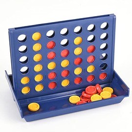 Genérico Juego de Mesa Conecta 4 en línea pequeño, Plegable y portátil                                                                                
