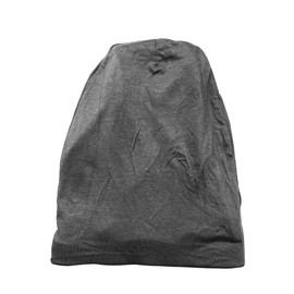 ADAMA Satin Lined Jersey Beanie, Ultra Soft, Fashionable Hipster Chic, Satin Lining Prevents Breakage and Tangling, Day and Night Hair Defense, Gray, Standard