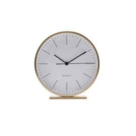 House Doctor Wecker, Bambusfaser, Korn-Fasern, Holzfaser, Harz, Farbstoff, PU-Beschichtung, Gold, 9.2