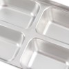 Lunch Box 4 Compartments Design 304 Stainless Steel Matching Tableware