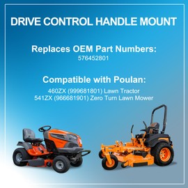 Misakomo 576452801 Drive Control Mount, 2 Pack Handle Mount Drive Control Compatible with Husqvarna Zero Turn Mower RZ5424 MZ6128 EZ4824 & More Craftsman Lawn Mower