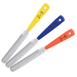 Guitar Repair Tools, Guitar Maintenance Tools, Nut File, Set of 3, Groove Cutter, Durable, Rustproof, High Efficiency, Comfortable, DIY Musical Instrument Maintenance for Guitarists, Guitar Creators, Musical Instrument Repair Professionals