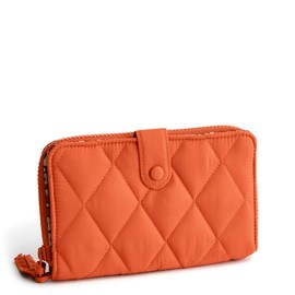 Vera Bradley Women's Featherweight Large Tab Wallet, Potter's Clay, One Size