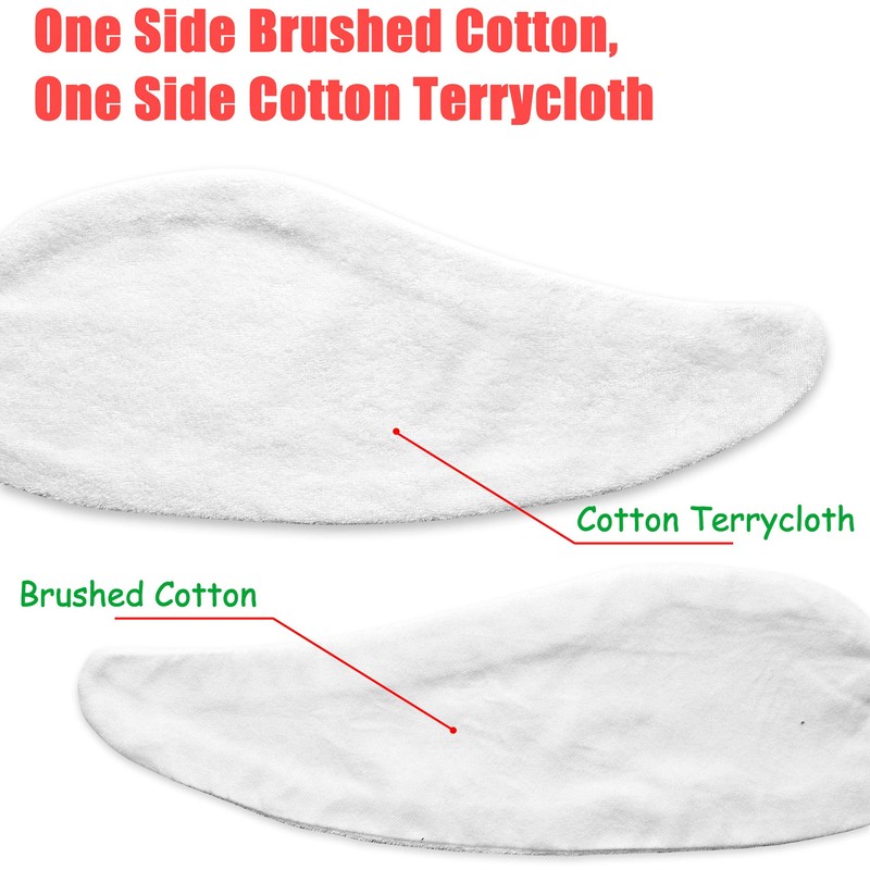 KimYoung Cotton Terrycloth + Brushed Cotton Bra Liners for Sweat