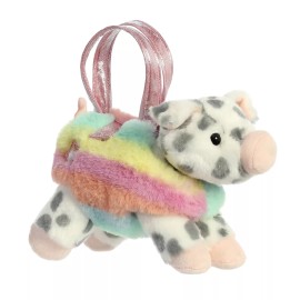 Aurora Rainbow Trendy Pals Piggy Fancy Pals Plush & Carrier Aurora World Plush 8" Plush