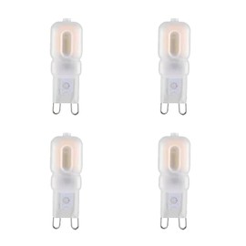 TAODAN 4PCS G9 Bulb 5W Halogen T4 3000K Warm White 120V G9 Base 360 Degree Lighting Home Lighting Suitable for Table Lamp Floor Lamp Crystal Lamp