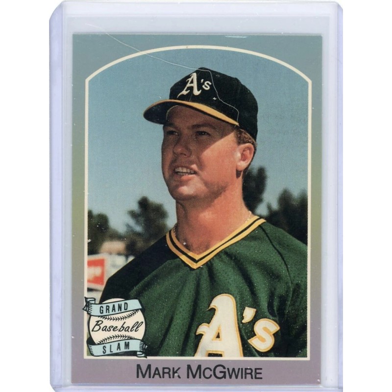 Mark McGwire 1989 Grand Slam Gray Baseball Dice Game Oakland