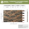 EverStone Aged Brick Faux Brick Panel, 46 7/8"W x 27"H
