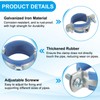 PATIKIL 0.8"-0.9"/20-24mm Split Ring Pipe Hanger, 6 Pcs Heavy Duty