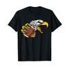 Eagle Hawk American Football Ball Cartoon Character T-Shirt