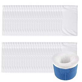 Schwimmbad-Skimmer-Socken, 50 Stück, Nylongewebe-Filter, Pool-Korbsocken, Pool-Skimmer-Filter, Socken für Haare, Blätter, Insekten