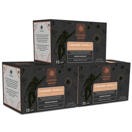 Copper Moon Single Serve Coffee Pods Compatible with Keurig K-Cup Brewers, Caramel Vanilla, 36 Ct., 292035