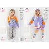 King Cole Children's Easy Knitting Pattern, Double Knit Cardigans (6177),