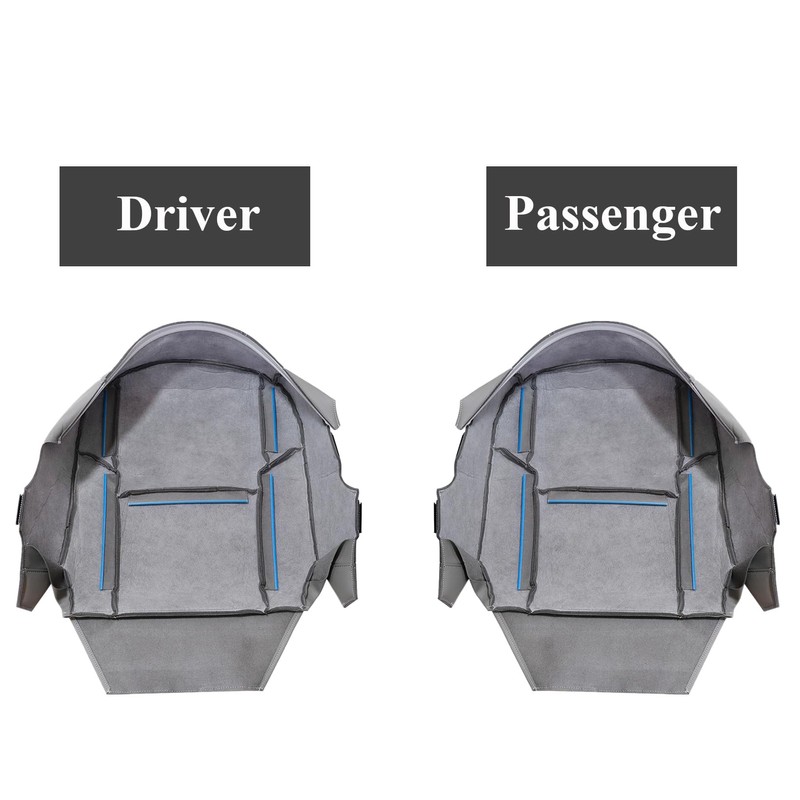 NLQR Front Both Sides Bottom Replacement Seat Covers Compatible with
