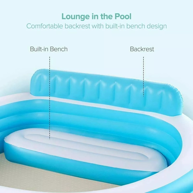 Sable Garden Inflatable Swimming Pool for Kids & Family with