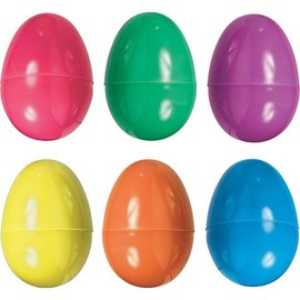 Jumbo Multi-Colored Fillable Eggs 6ct