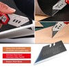 HAUTMEC Folding Utility Knife with 10-Pack SK2H Blades, Heavy-Duty Aluminum