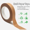 Qancekoo 24mm x 50m Brown Kraft Paper Tape, Environmentally Friendly