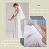 Aiosy Bridal Wedding Veils Short 2 Tier White Tulle Blusher