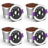 Universal Refillable Coffee Pods with 5 Holes, Suitable for k
