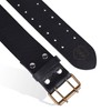 DSS KILTS 100% Genuine Cowhide KILT BELTS (30"-72" Size) (Black,