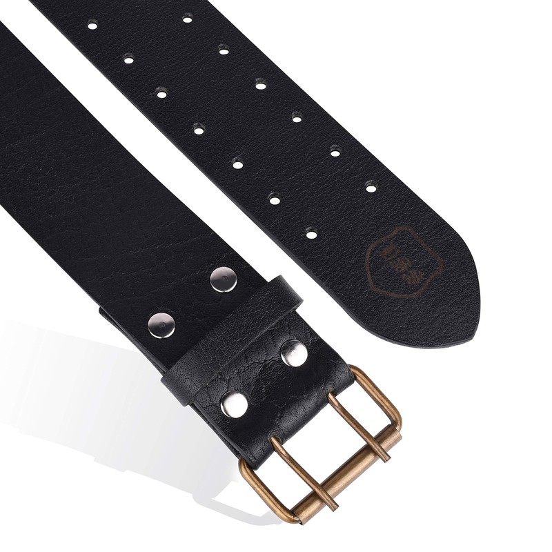 DSS KILTS 100% Genuine Cowhide KILT BELTS (30"-72" Size) (Black,