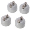SSHHUI 6pcs Ceramic Lamp Holder, GU10 to MR16 Adapter, Light