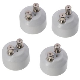 SSHHUI 6pcs Ceramic Lamp Holder, GU10 to MR16 Adapter, Light Sockets Converters and 2pin Light Bulb Socket