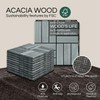 THYOI Deck Tiles, Patio Flooring - Outdoor Waterproof Acacia Wood