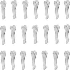 30pcs U Shape Clear Durable Plastic Alligator Clips Shirts Folding Ties Socks Pants Hold Garments in Place