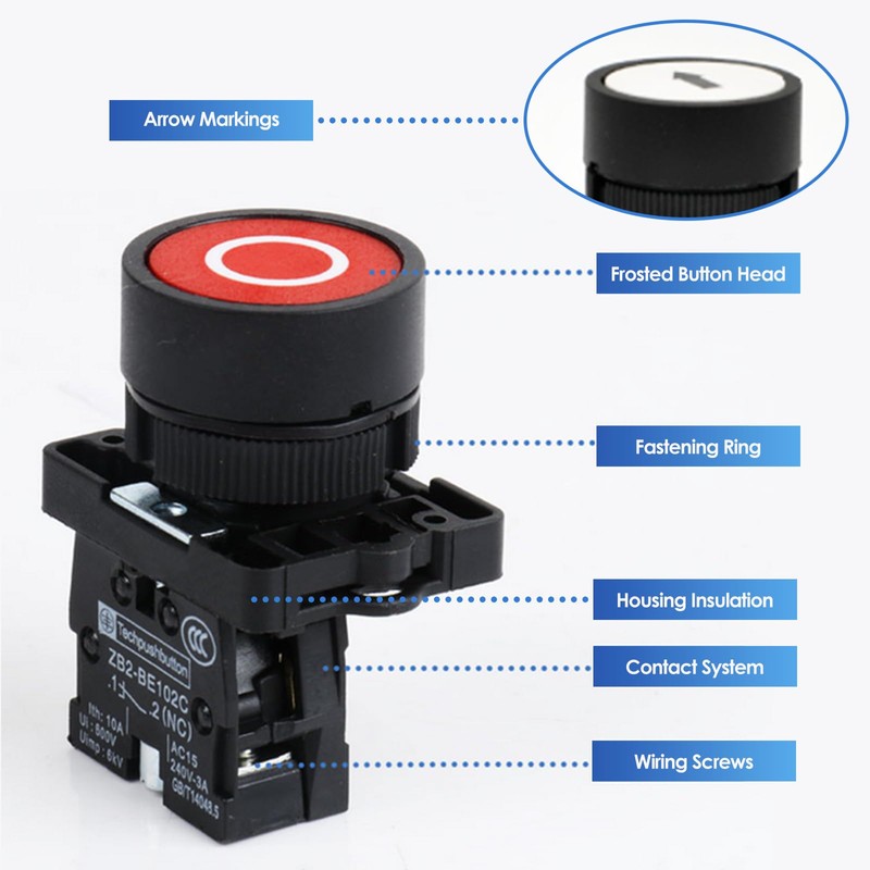 Pressure Switch Station, On Off Stop Button Control Box, Waterproof