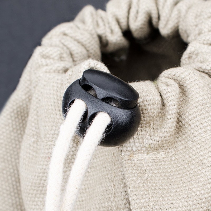 Plastic Cord Lock End Toggle Double Hole Spring Stopper Fastener