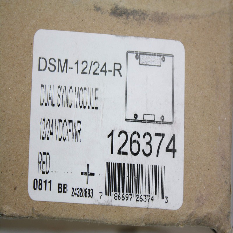Wheelock Dsm-12/24-R Dsm-12/24 Red DSM Series Fire Alarm Dual Sync