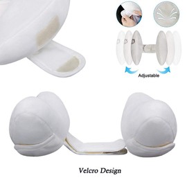 Inchant Adjustable Baby Soft Head Neck Support Banana Shape headrest, White