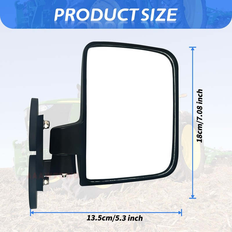 Universal Tractor mirrors,Magnetic Mirrors For Tractors Compatible with Kubota B