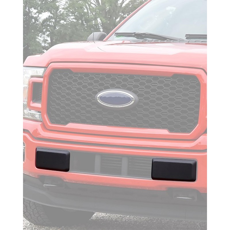 KEWISAUTO Front Bumper Guards Pads for Ford F-150, Black Bumper